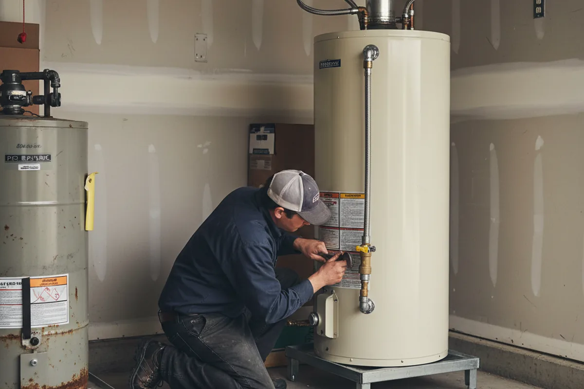 Water heater and shutoff valve replacement in Piscataway